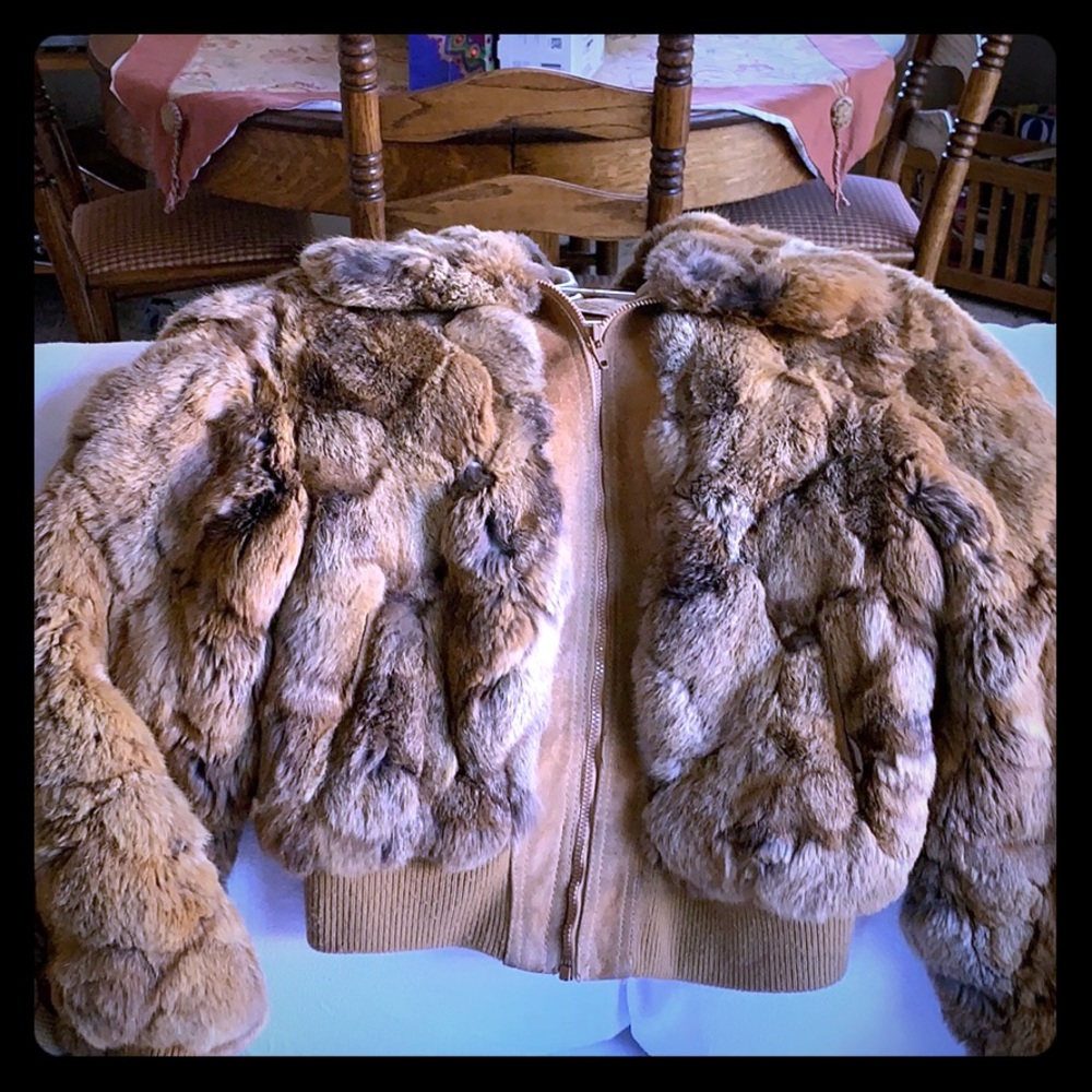 Rabbit fur jacket
